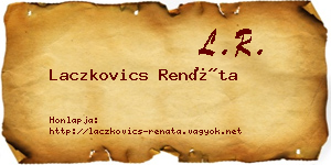 Laczkovics Renáta névjegykártya