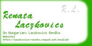 renata laczkovics business card